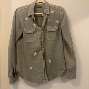 Mother long sleeve button down top